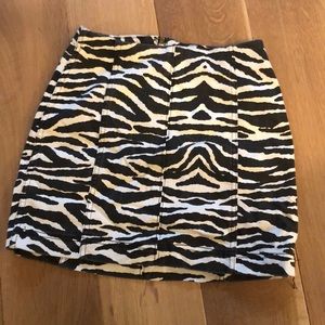 Wild Fable zebra mini skirt